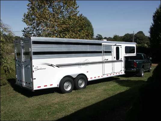 Half Ass Acres Miniature Donkey Farm's new trailer!